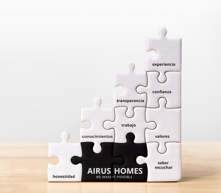 airus homes es la combinación de las piezas necesarias para conseguir un resultado perfecto.